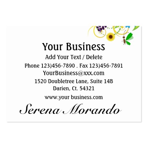 Your Business Card - Revised (back side)