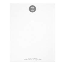 Your business logo here promo custom letterhead