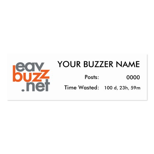 Your Buzzer Profile Cards Business Card