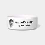 Your cat's slogan and photo go here cat water bowls