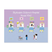 Your Children's Hospital Needs YOU! Postcard