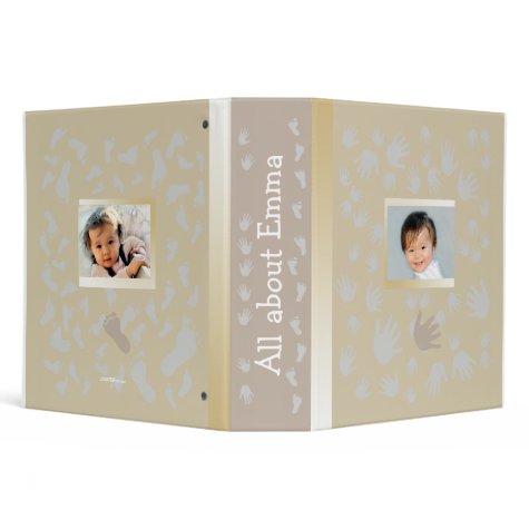 Your child's hands&feet customizable Photo Binder binder