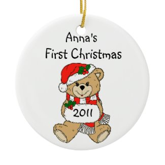 Your Child's Name First Christmas Ornament 2011