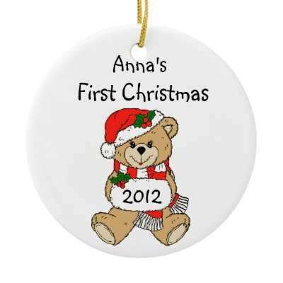 Your Child&#39;s Name First Christmas Ornament 2012