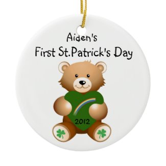 Your Child's Name First St.Patrick's Day Ornament
