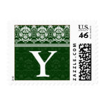 YOUR COLOR Elegant Damask Lace Monogram Y stamp