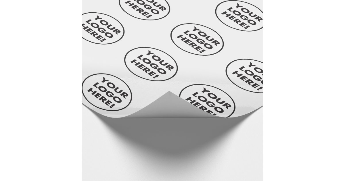 Your Company Logo Wrapping Paper Zazzle
