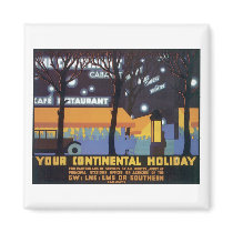 Your Continential Holiday Travel Poster Magnet