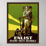 Your Country Calls ~ Vintage World War 1 Print