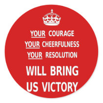 Your Courage Will Bring Us Victory. Best Price Sticker
