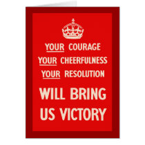 Your courage Your Cheerfulness Your Resolution cards