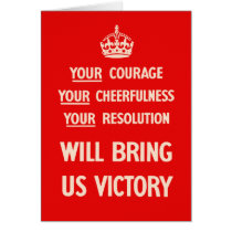 Your Courage Your Cheerfulness Your Resolution cards