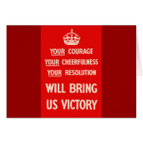 Your courage Your Cheerfulness Your Resolution cards