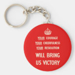 Your Courage Your Cheerfulness Your Resolution Keychain