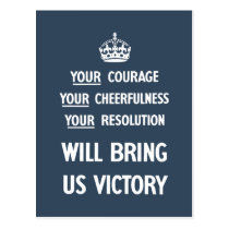 Your Courage Your Cheerfulness Your Resolution postcards