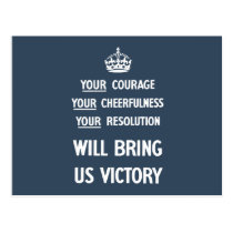 Your Courage Your Cheerfulness Your Resolution postcards