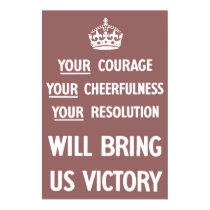 Your Courage Your Cheerfulness Your Resolution posters