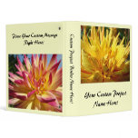 Your Custom Project Name Binder Yellow Dahlia