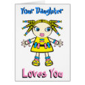 Your Daughter Loves You cards