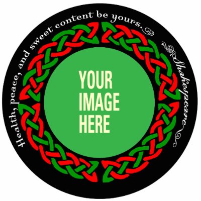 YOUR DOG Celtic Ornament Photo Cutout by dunkirk