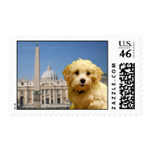 Your dog in Italy .. diy template Stamps