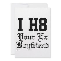 your ex boyfriend custom invitations