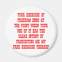 Your Exercise Of Freedom Ends At The Point Magnet