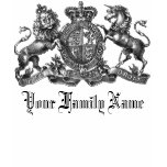 Your Family Name Customizable Crest Girls Ringer Shirt