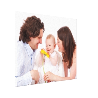 Your Family Photo Here Custom Wrapped Canvas Art