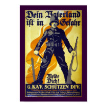 Your Fatherland is in Danger (border) posters by RetroCommunications Your Fatherland is in Danger (border) posters
