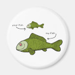 Your Fish. My Fish. Size Matters?! Magnet