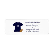 Your Football Shirt Return Address Labels at Zazzle