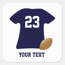 Your Football Shirt w/ American Football Stickers at Zazzle