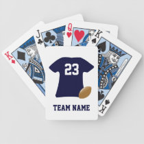 Your Football Shirt With Ball Playing Cards at Zazzle