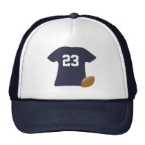 Your Football Shirt With Ball Trucker Hats at Zazzle