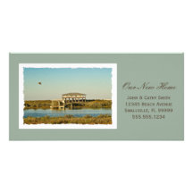 Your Framed New Home Photograph Custom New Address Personalized Photo Card