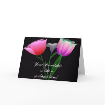 Your Friendship is like a golden thread cards by CaringHearts Your Friendship is like a golden thread cards