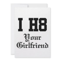 your girlfriend invites