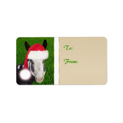 YOUR GOAT PHOTO Goat Christmas Gift Tag Labels