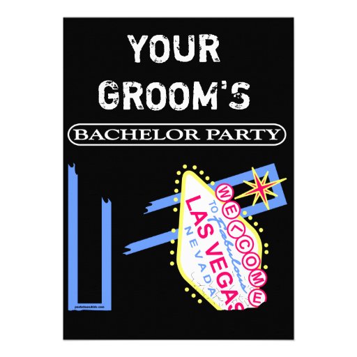YOUR GROOM'S BACHELOR PARTY ANNOUNCEMENT