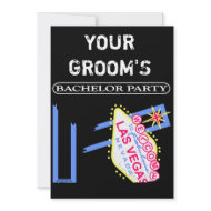 YOUR GROOM'S BACHELOR PARTY invitation