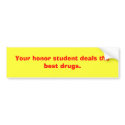 Your honor student bumper stickers