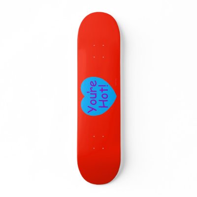 Your Hot Candy Heart Skateboard by ValentinesDayHearts