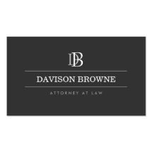 YOUR INITIALS LOGO/MONOGRAM No. 1 Business Card
