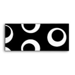 Your Letter. Black and White Monogram. Fun Pattern Envelope