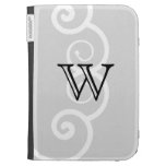 Your Letter. Black / White Swirl Monogram. Custom caseable cases