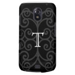 Your Letter. Black / White Swirl Monogram. Custom casemate cases
