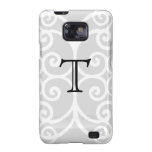 Your Letter. Black / White Swirl Monogram. Custom casemate cases