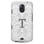 Your Letter. Black / White Swirl Monogram. Custom casemate cases