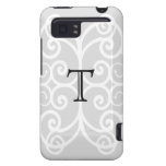Your Letter. Black / White Swirl Monogram. Custom casemate cases